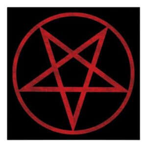 Red Pentagram Poster _ Zazzle